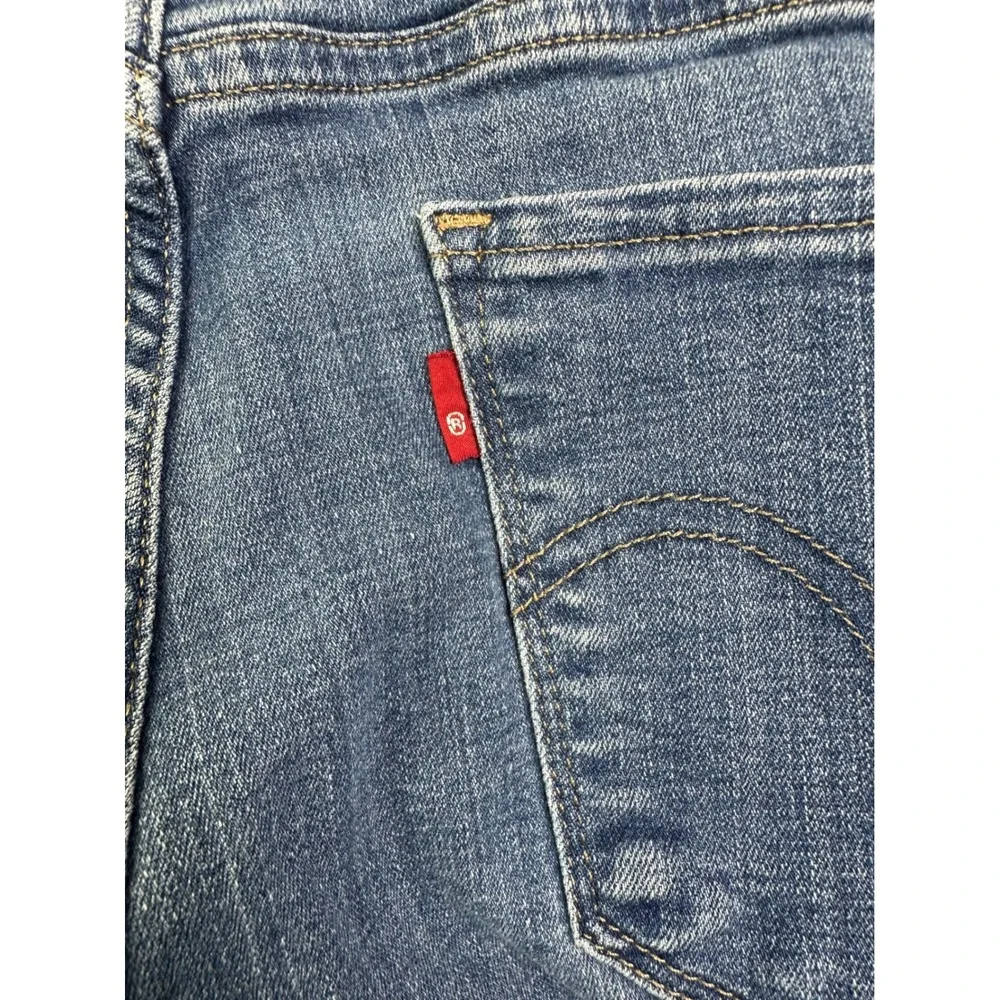 Levis 314 Shaping Straight Jeans Medium Wash Blue Denim 23648-0051 18W M‎
